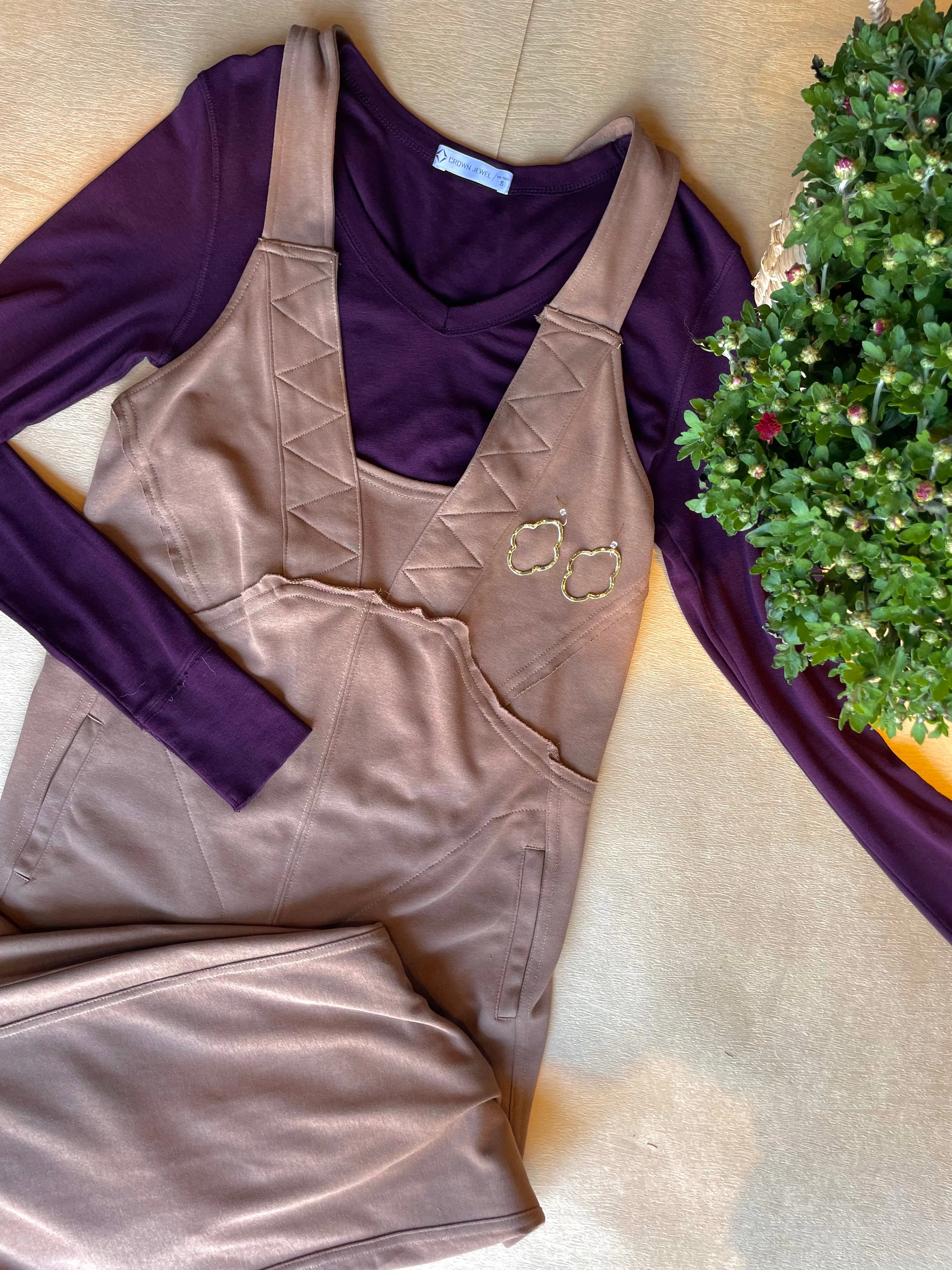 Overall Jumpsuit - Mocha