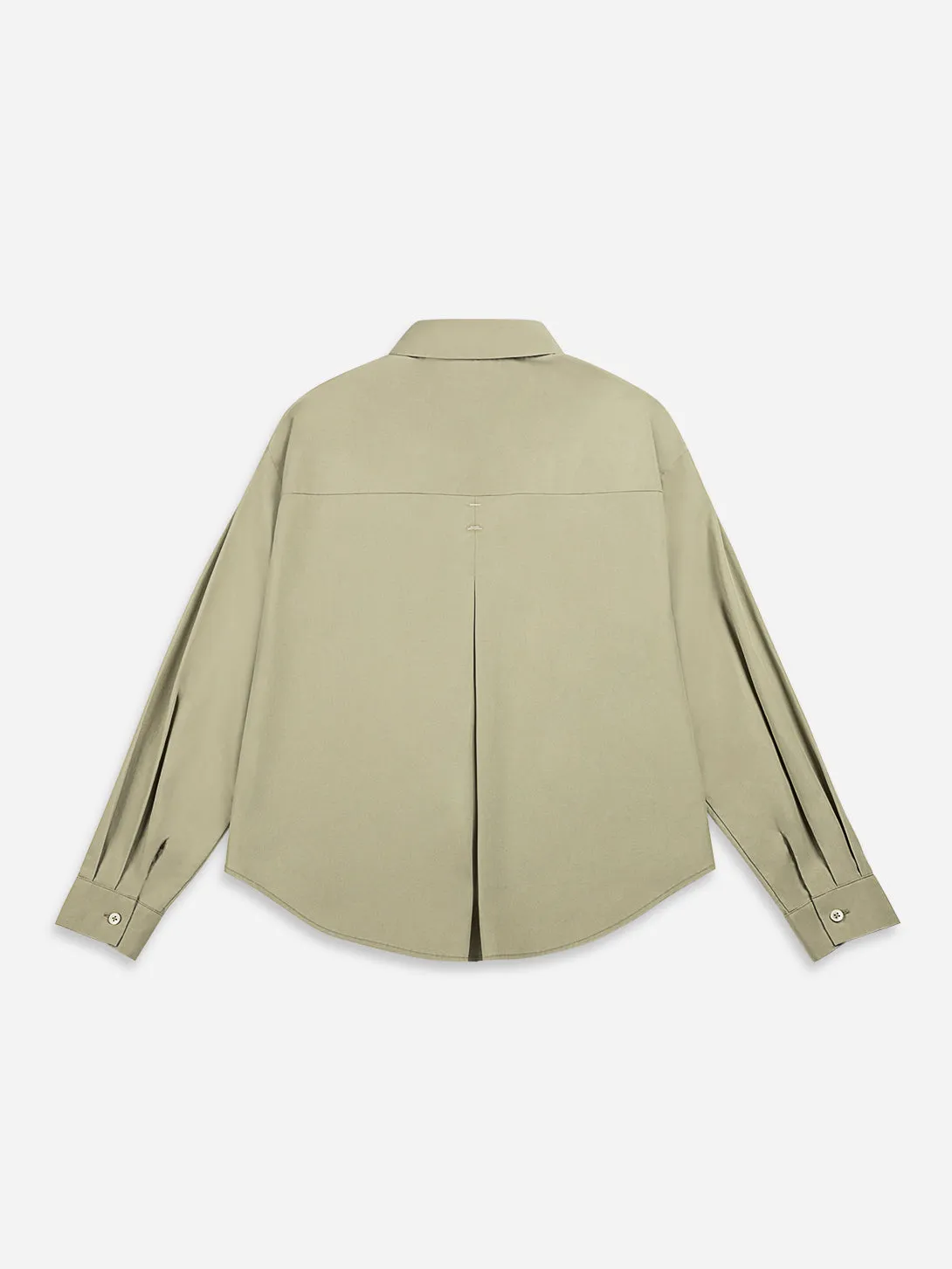 Piping Crop Boxy Shirt