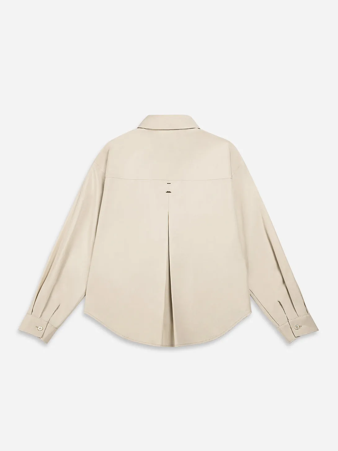 Piping Crop Boxy Shirt