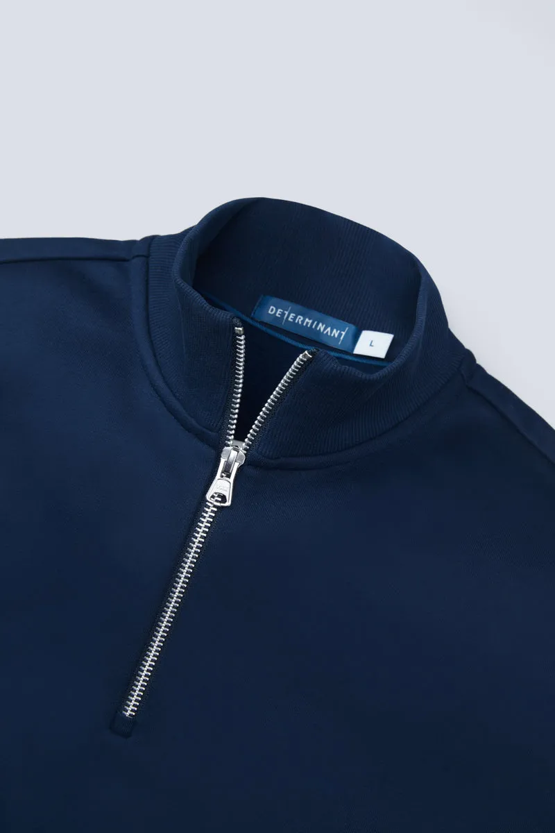 Regal Slim Fleece Half Zip Sweatshirt | Navy 14036N