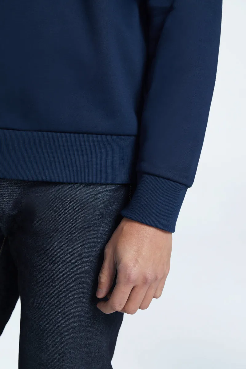 Regal Slim Fleece Half Zip Sweatshirt | Navy 14036N