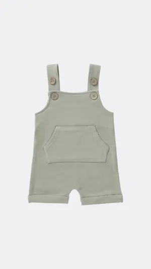 Sage Green French Terry Dungarees