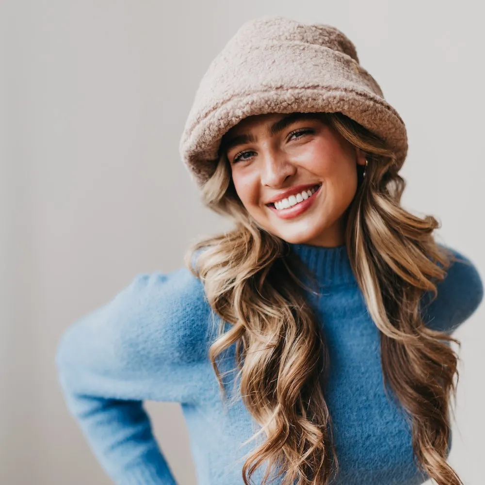 Sage Sherpa Bucket Hat
