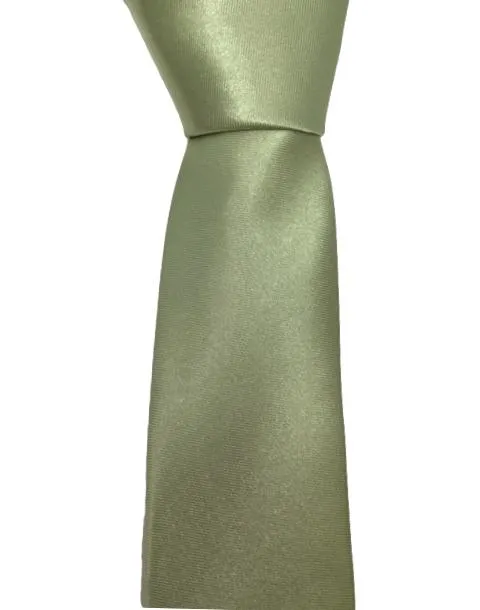 Satin Light Sage Green Skinny Tie