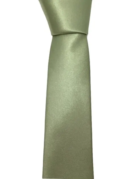 Satin Light Sage Green Skinny Tie