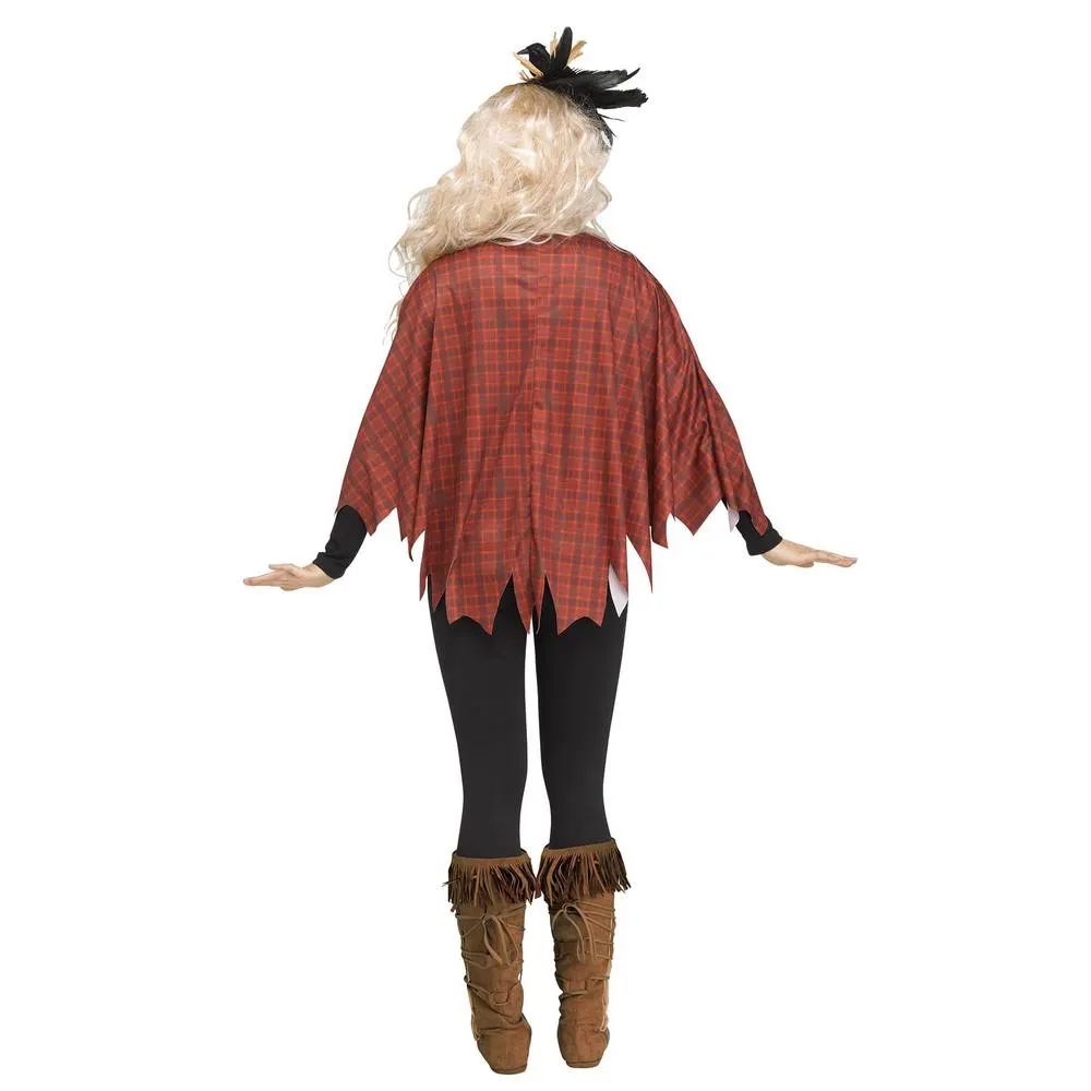 SCARY CROW Poncho - Adult