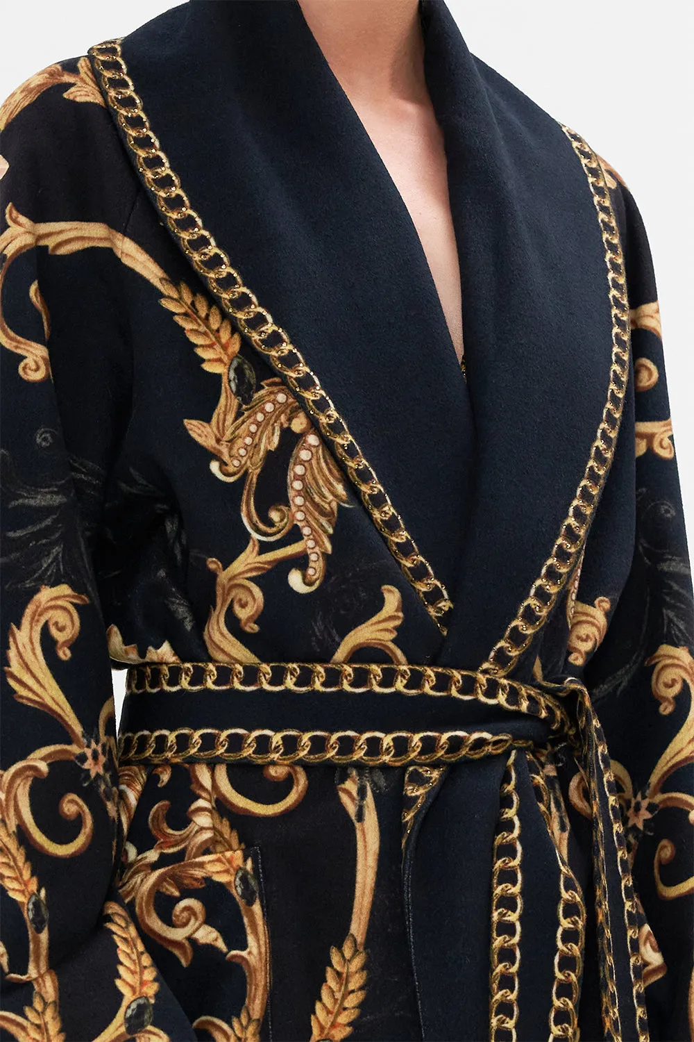 SHAWL COLLAR COAT MOONLIGHT MELODIES