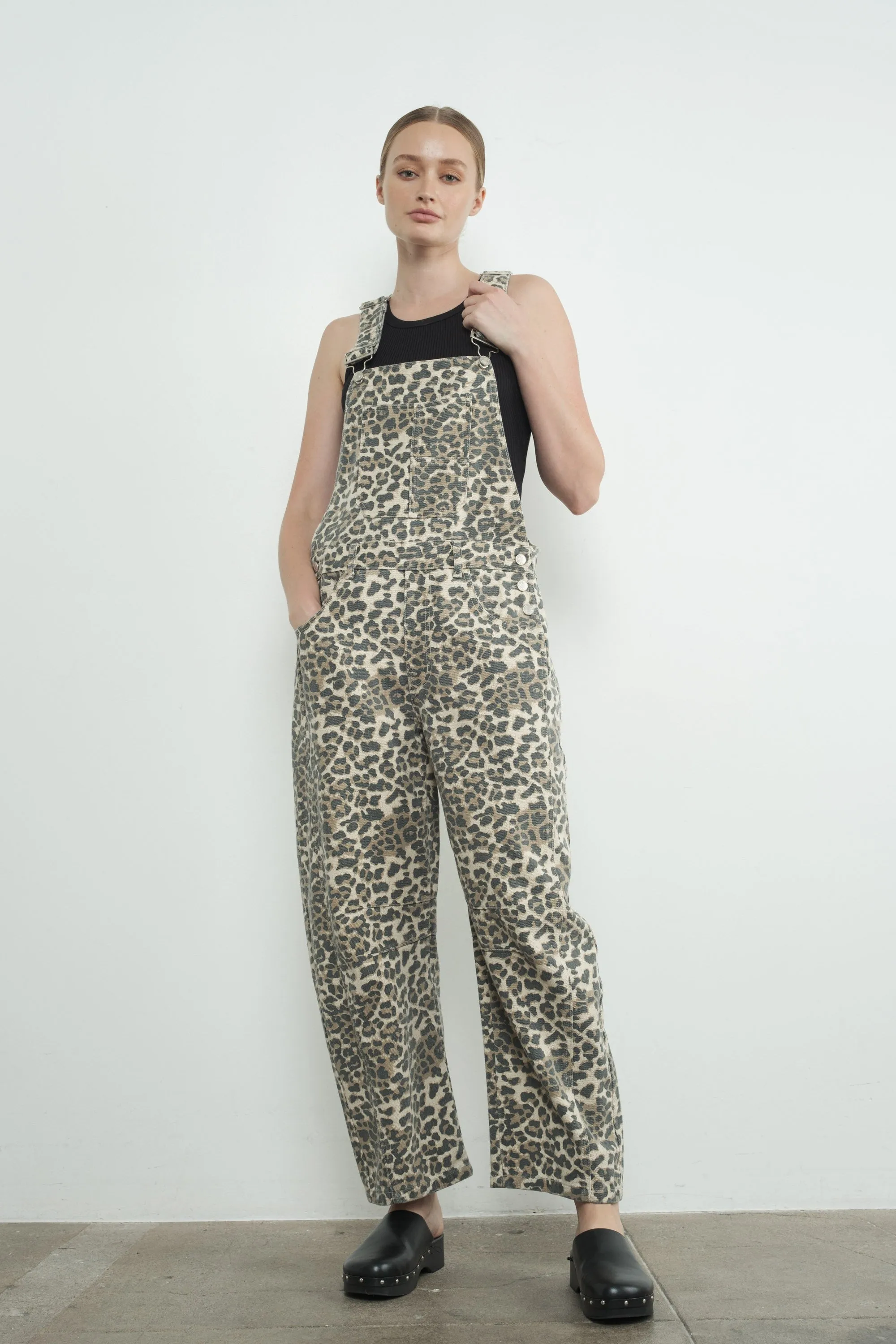 Slouchy Fit Denim Overall