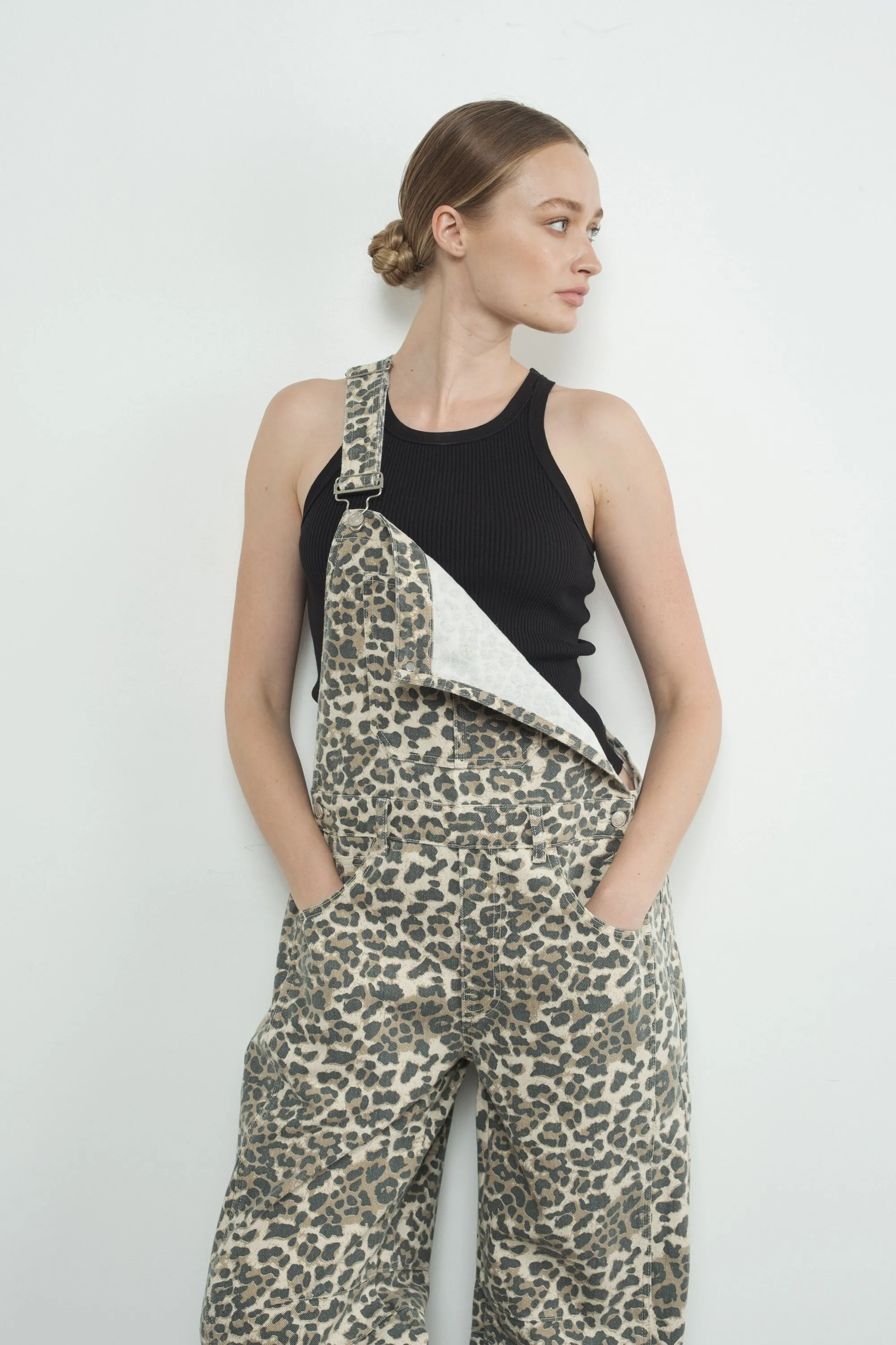 Slouchy Fit Denim Overall