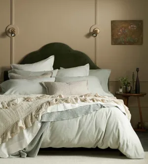 Soft Green Henry Brushed 100% Cotton Bed Linen