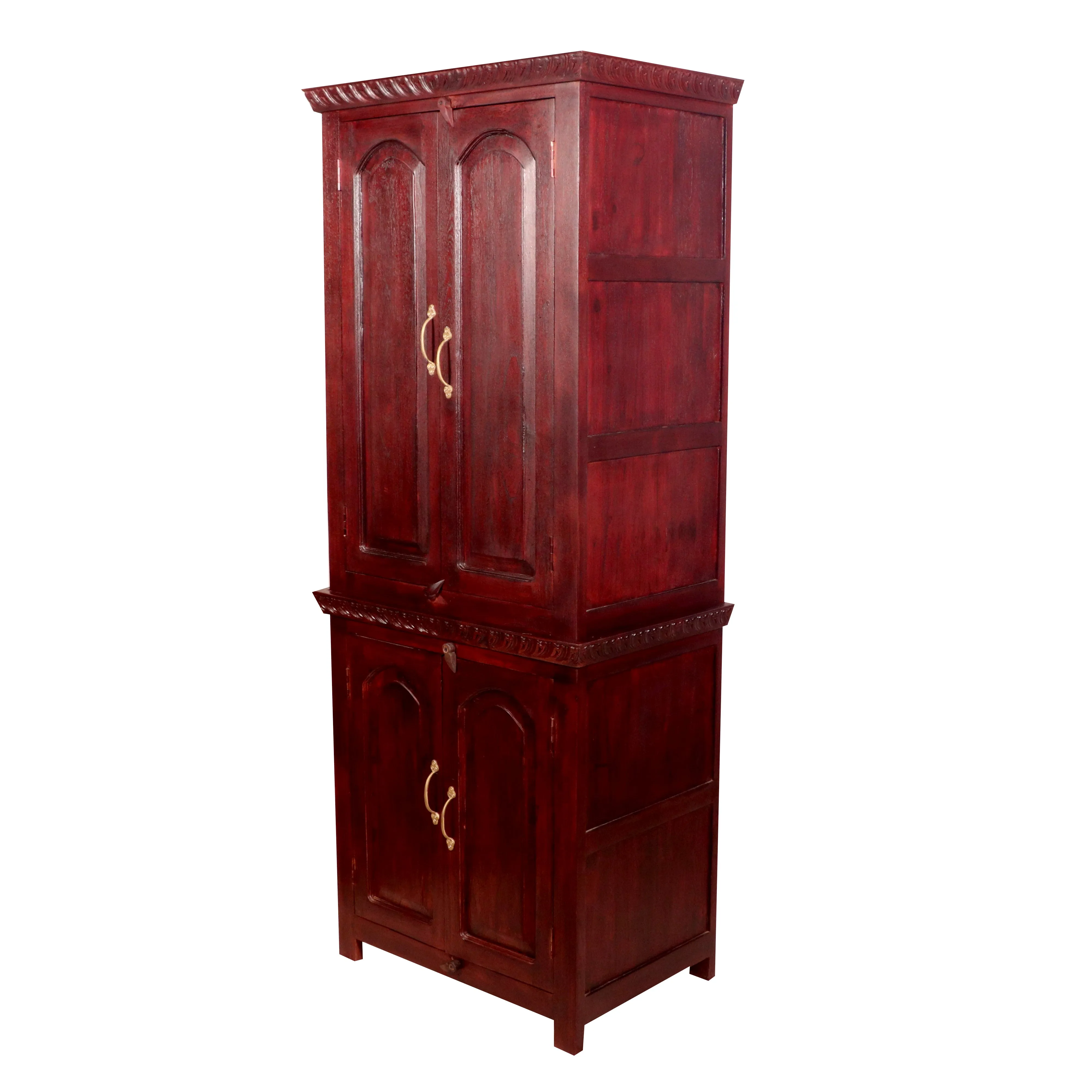 Solid teak 2-Part Long Wardrobe