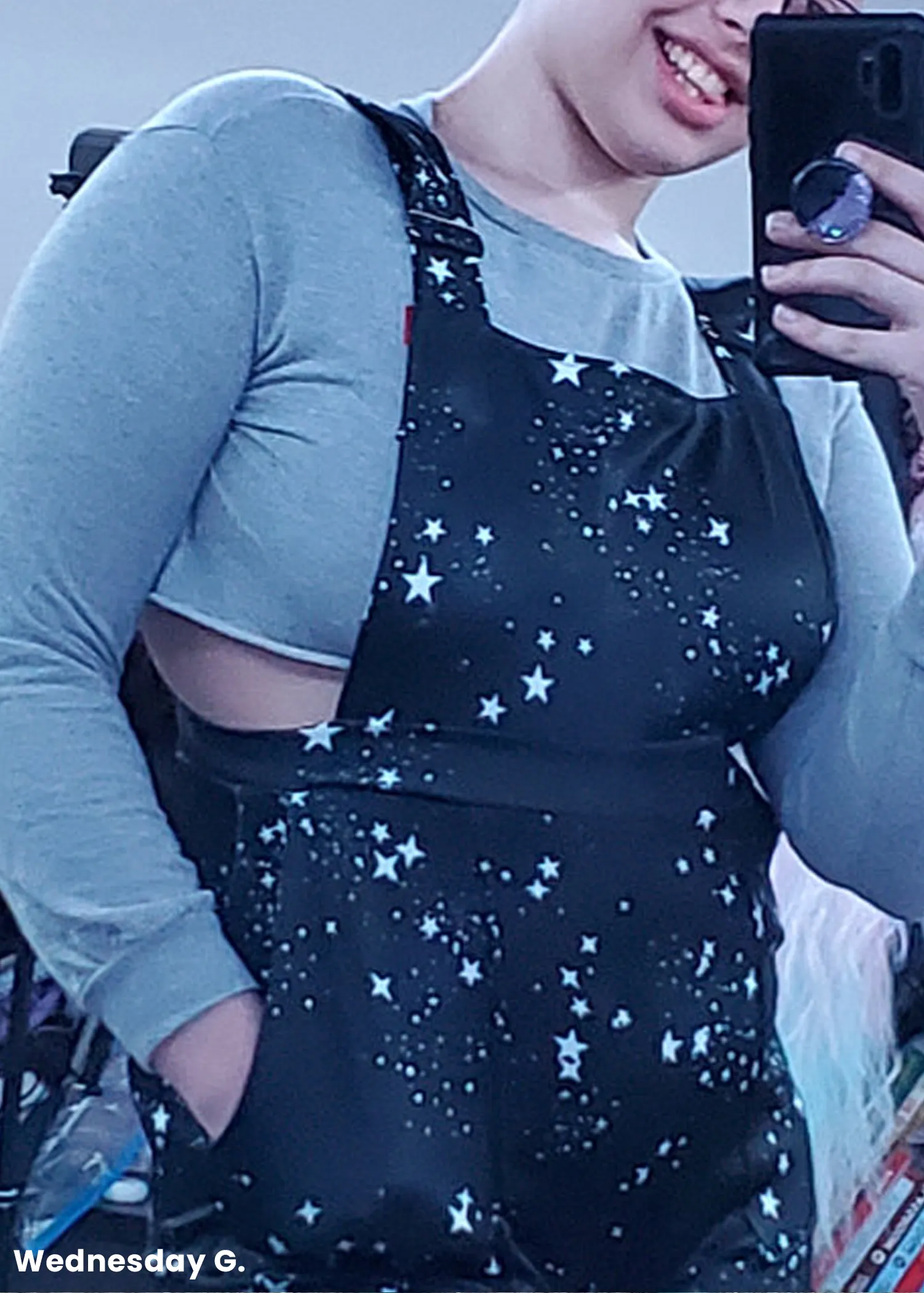 Star Print Overall Shorts