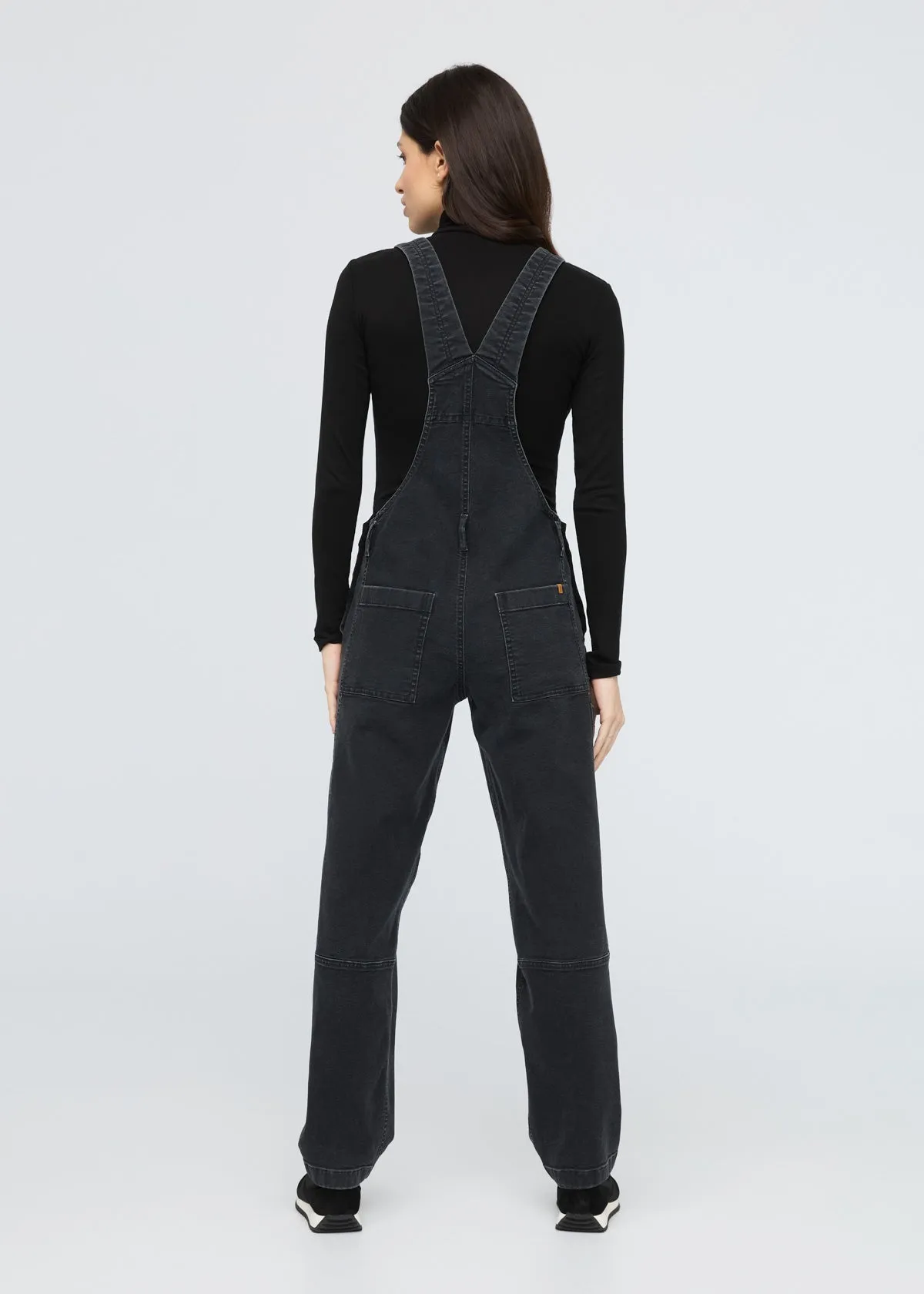 Stretch Canvas Overall - Black