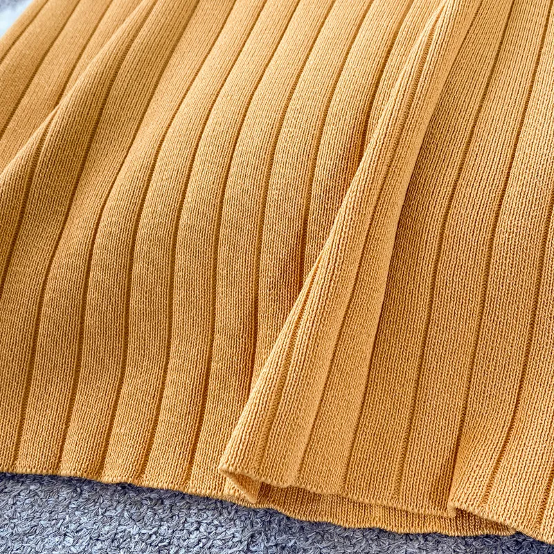 Stretch Knitted Halter Dress
