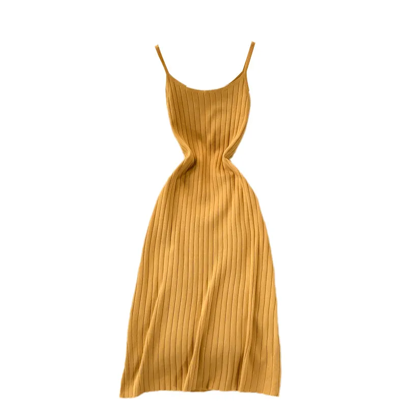 Stretch Knitted Halter Dress