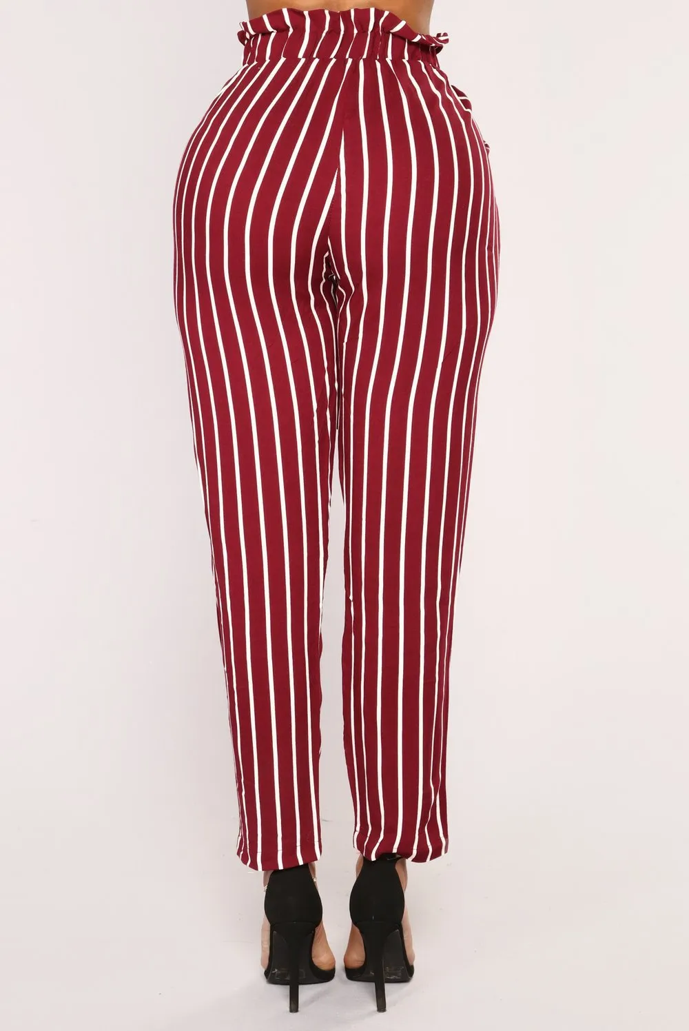 Striped High Waist Pants
