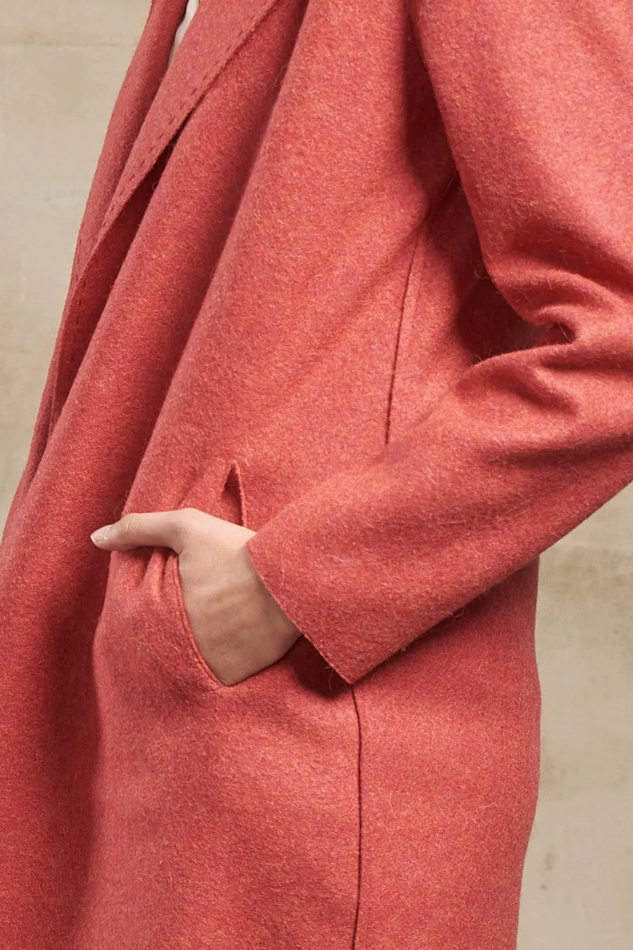Sultan Coat Alpaca & Wool Color Cayenne
