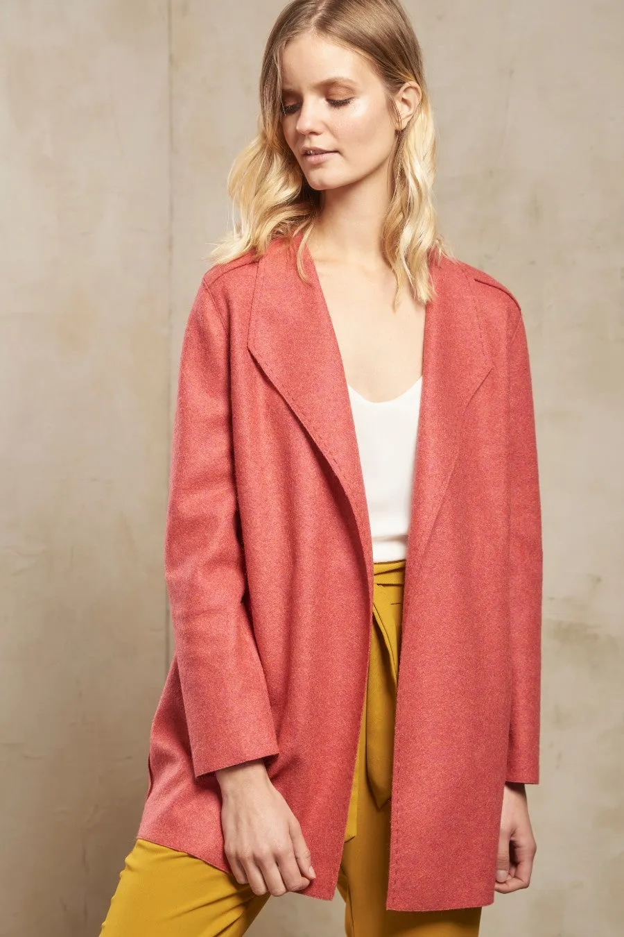Sultan Coat Alpaca & Wool Color Cayenne
