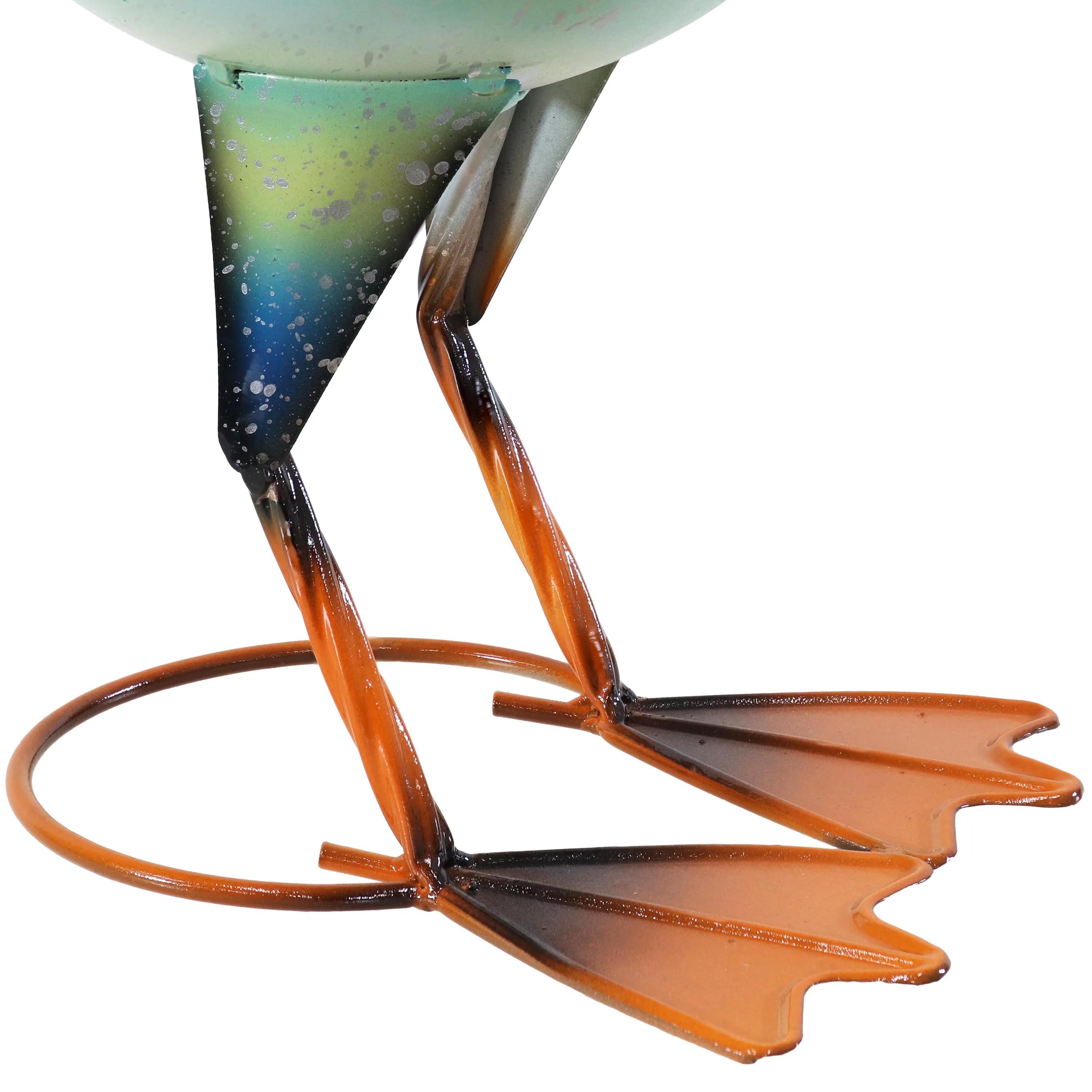 Sunnydaze Pierre the Flying Pelican Metal Statue with Planter - 20.75"