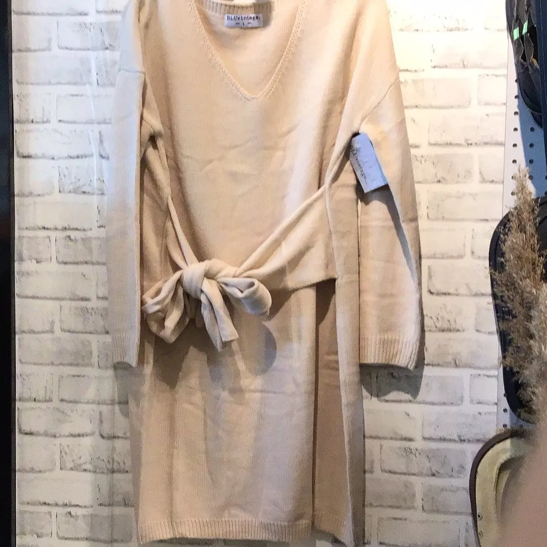 Swanson Sweater Dress in cream