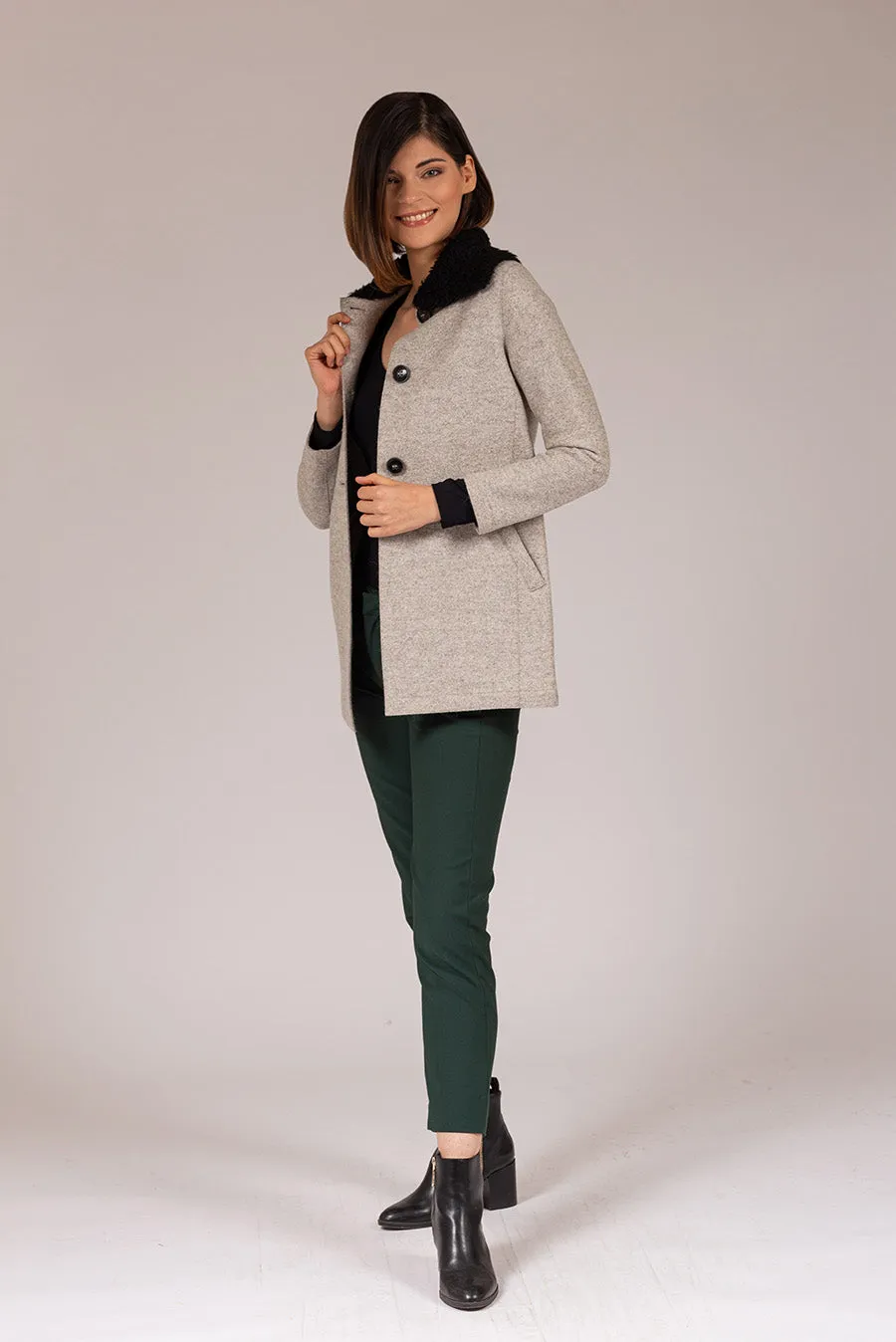Toast Coat Alpaca & Wool Color Lluvia