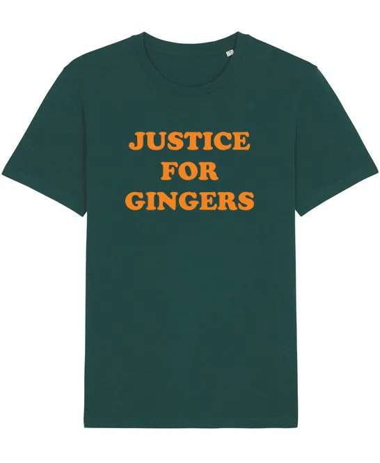 Unisex Organic Justice For Gingers T-Shirt