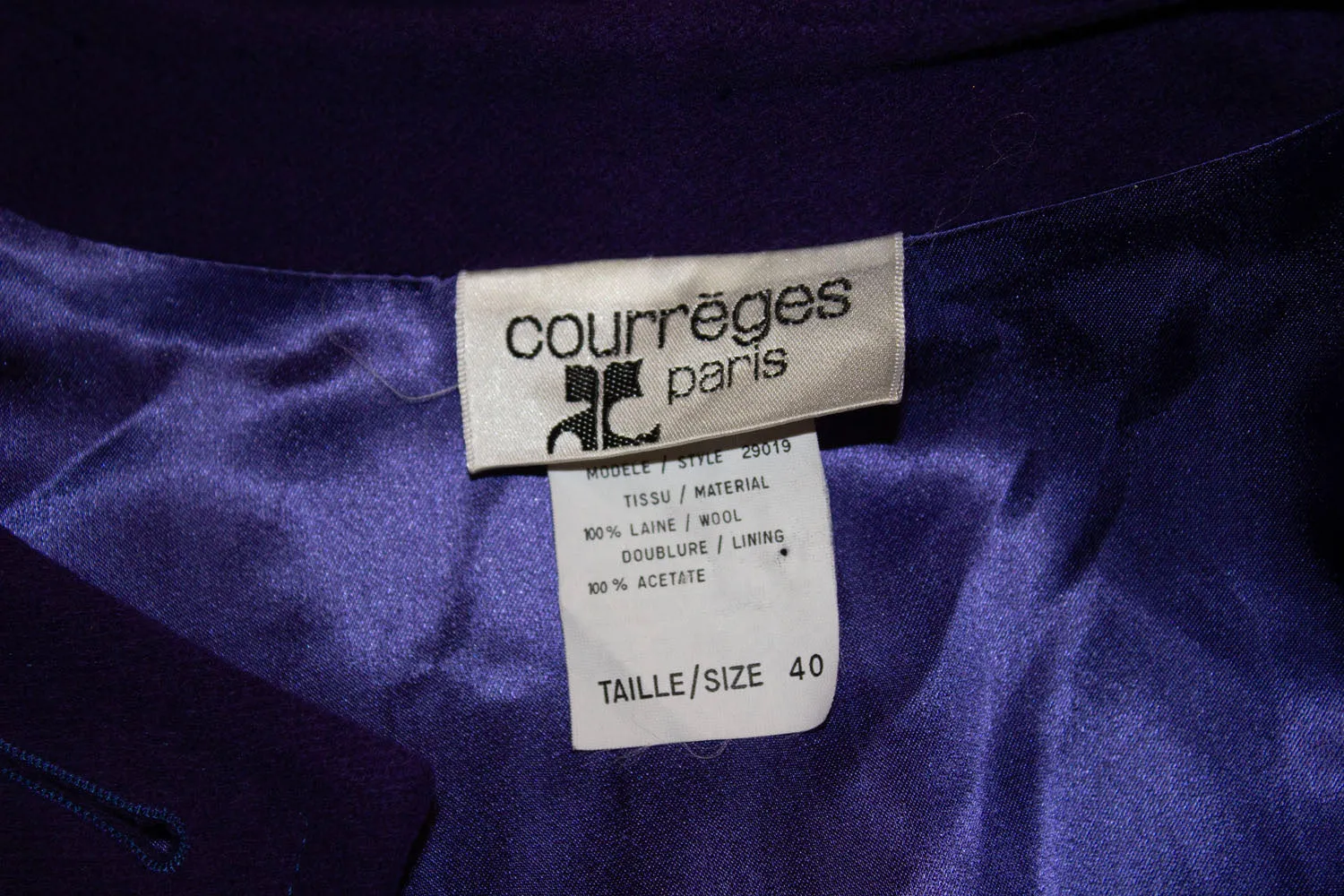 Vintage Courreges Wool Coat