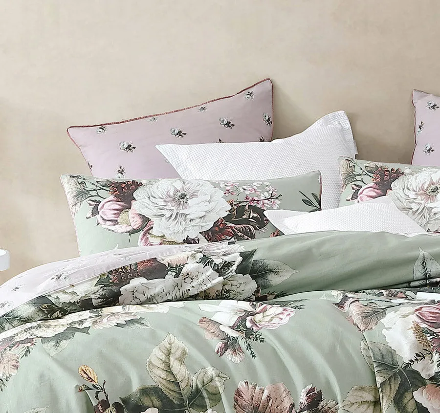 Winter Quilt Cover Set Range Sage