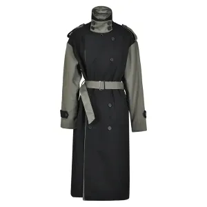Women Retro Casual Long Trench Coat