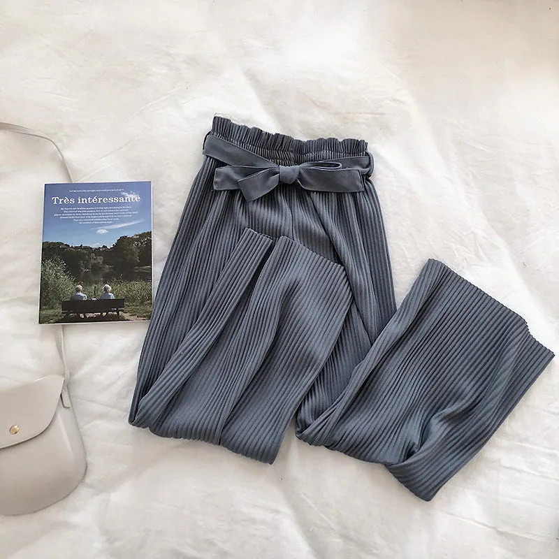 Women's Summer Casual Ankle Length High Waist Pants
