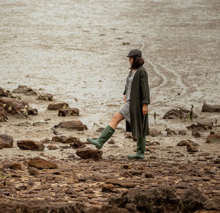 Wool Duster Coat - forest